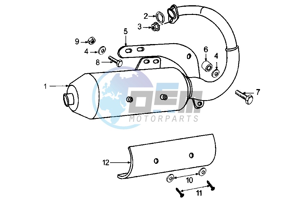 EXHAUST CATALYTIC MY00-01