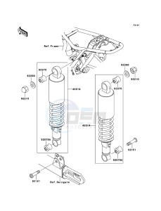 W650 EJ650-C7P GB XX (EU ME A(FRICA) drawing Suspension/Shock Absorber