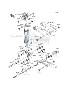 KX250F KX250ZGF EU drawing Suspension