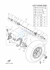 YFM700FWBD YFM7NKPHK (B5KF) drawing FRONT WHEEL