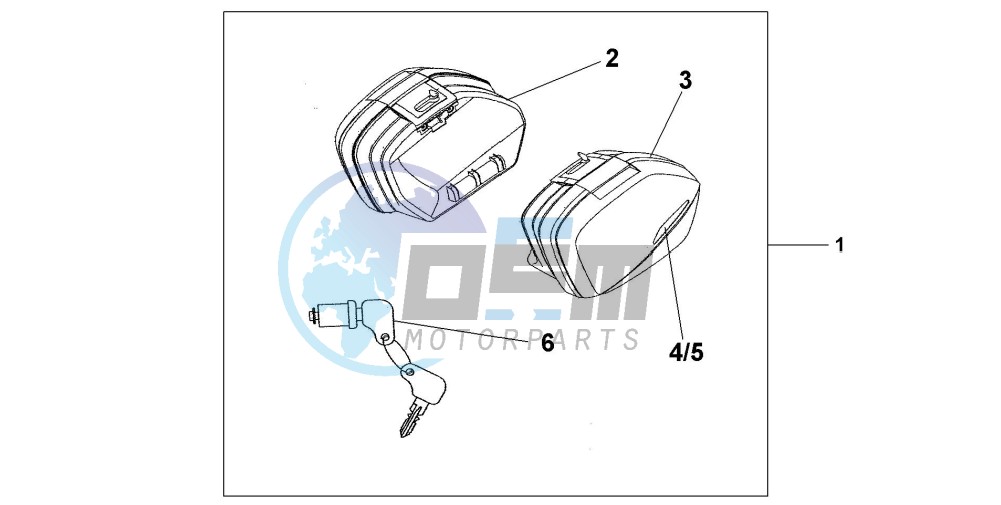 STANDARD PANNIER SET - INTERSTELLAR BLACK MET