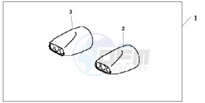 GL1800 drawing OVAL TAIL EXHAUST FINISHER