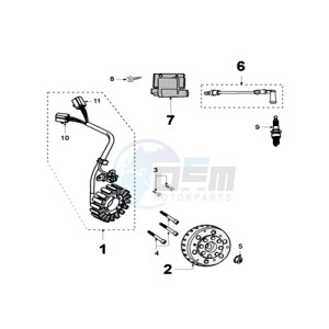 CITYSTAR 125 LC drawing IGNITION PART