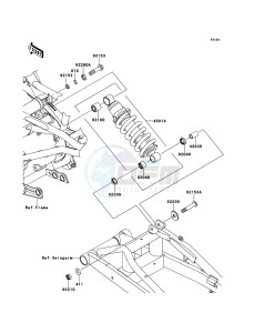 ER-6f EX650C9F GB XX (EU ME A(FRICA) drawing Suspension/Shock Absorber