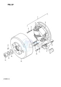 LT250R (E3) drawing MAGNETO (MODEL F G)