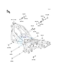 ZX 600 E [NINJA ZX-6] (E7-E9) [NINJA ZX-6] drawing FRAME FITTINGS