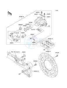 VN 1600 B [VULCAN 1600 MEAN STREAK] (B6F-B8FA) B7FA drawing REAR BRAKE