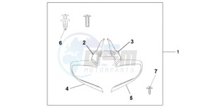 ST13009 France - (F / CMF MME) drawing MIRROR DEFLECTOR