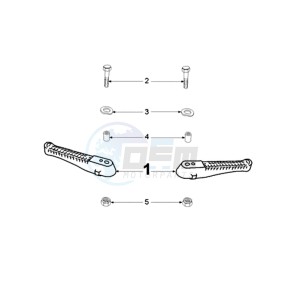 METAL X FR drawing FOOT SUPPORT