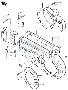 KLT 250 C [PRAIRIE] (C1) [PRAIRIE] drawing CHAIN CASE -- 83 C1- -