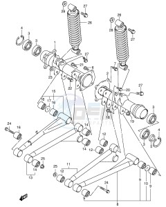 LT-A500F (E3-E28) drawing REAR AXLE HOUSING (MODEL Y)