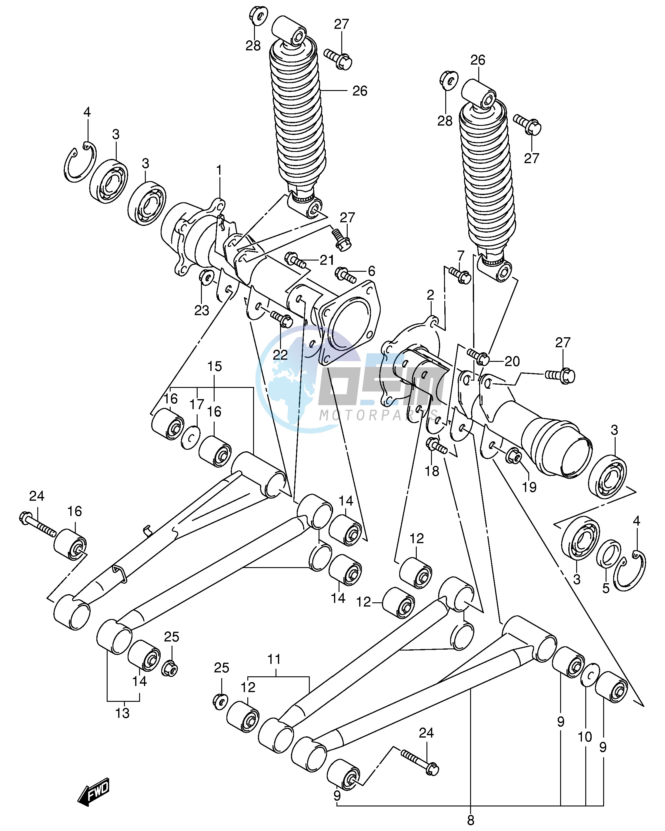 REAR AXLE HOUSING (MODEL Y)