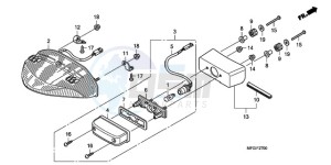 CB600FAA F / ABS CMF 25K drawing TAILLIGHT