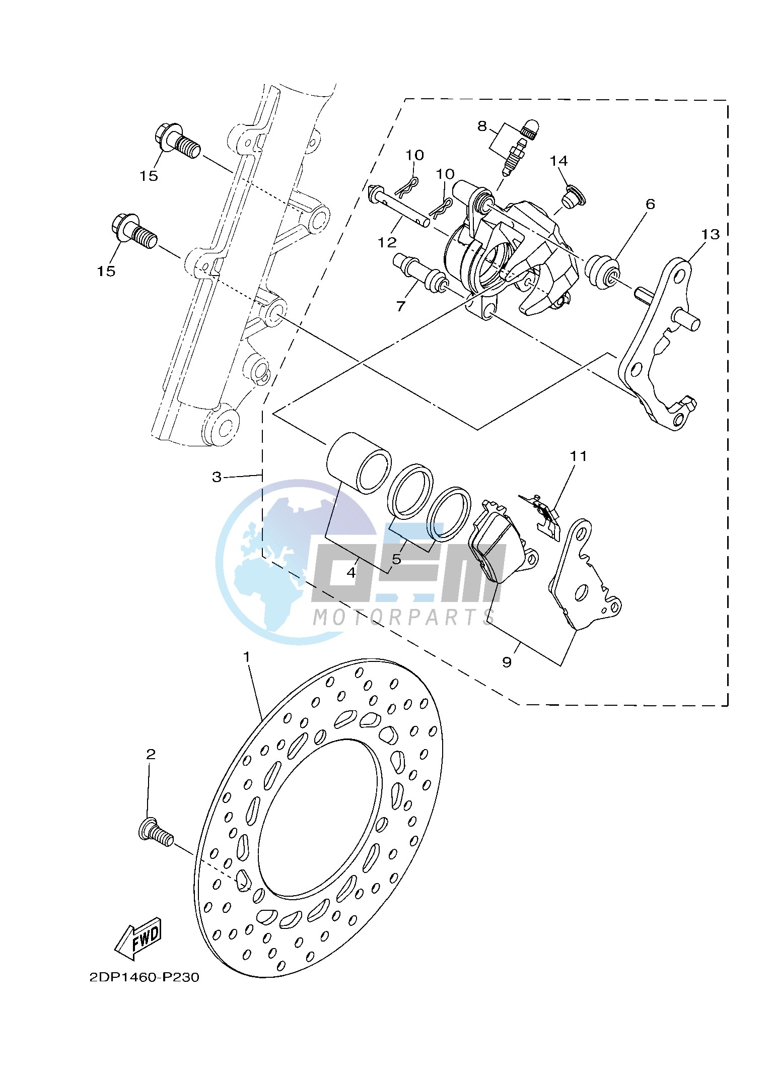 FRONT BRAKE CALIPER