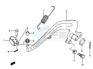 RM80 (T-V) drawing REAR BRAKE