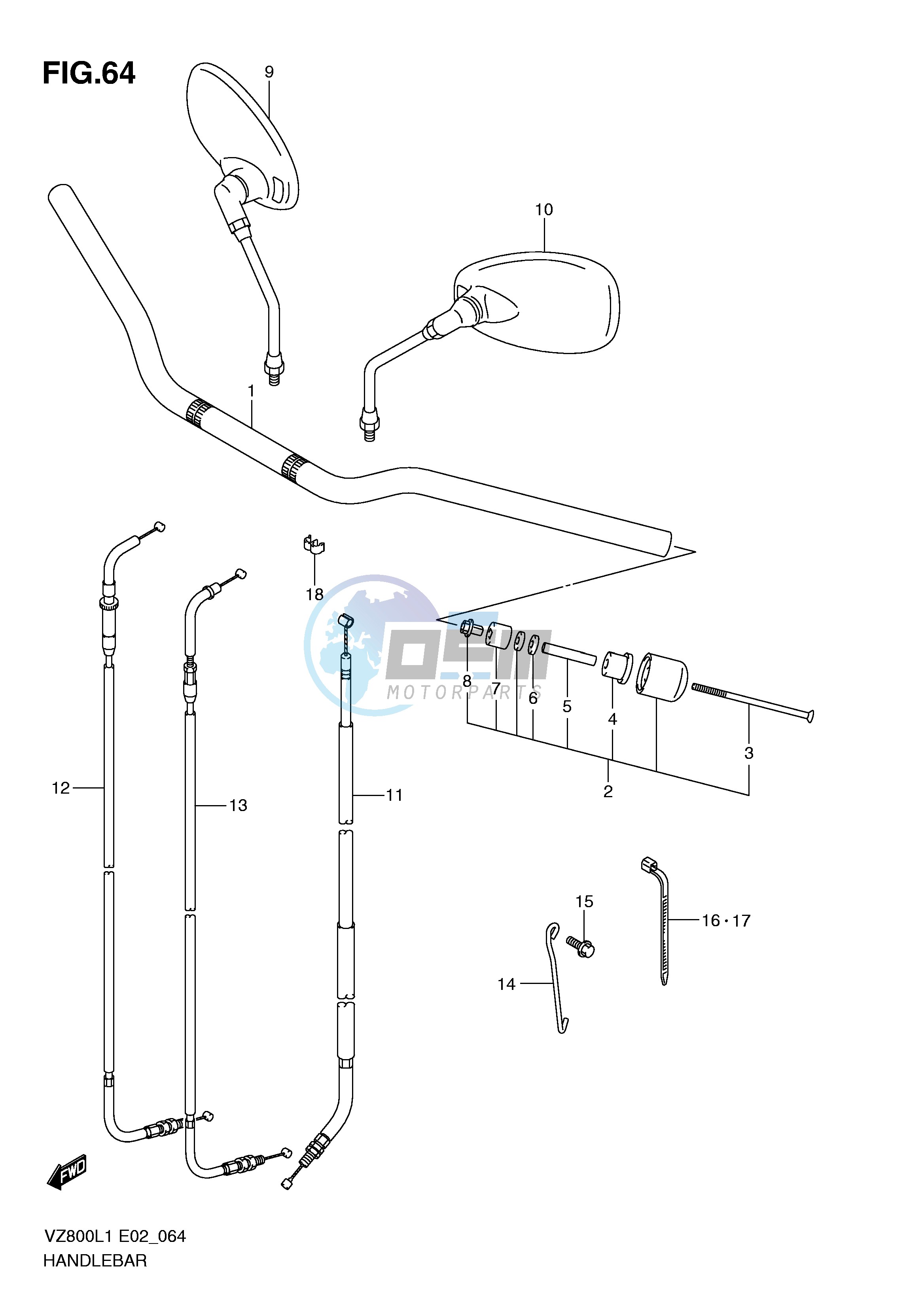 HANDLEBAR (VZ800L1 E24)