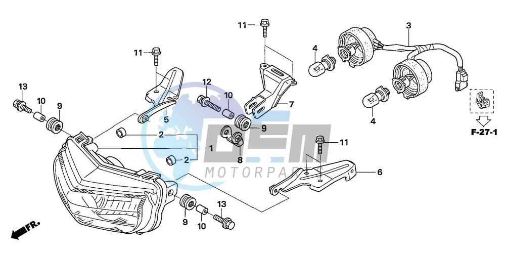 HEADLIGHT (TRX450R6,7,8/ER6,7,8)