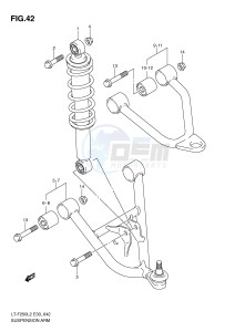 LT-F250 (E33) drawing SUSPENSION ARM