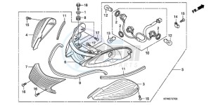 SH300A9 France - (F / ABS CMF) drawing REAR COMBINATION LIGHT