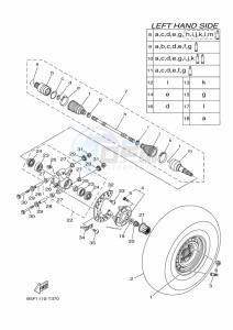 YXM700E YX70MPM (BHF1) drawing REAR WHEEL