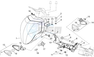 Shiver 750 drawing Head lamp