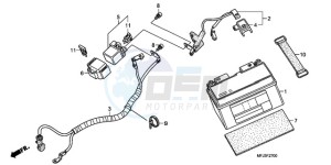 CBR600RR9 UK - (E / MK) drawing BATTERY