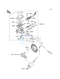 VN1700_CLASSIC_TOURER_ABS VN1700DDF GB XX (EU ME A(FRICA) drawing Front Master Cylinder