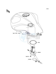 Z750 ZR750L7F GB XX (EU ME A(FRICA) drawing Fuel Pump