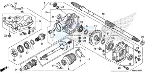 TRX420FM1F TRX420 Europe Direct - (ED) drawing REAR FINAL GEAR