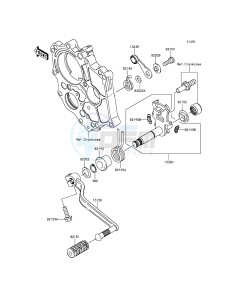 ER-6F_ABS EX650FEF XX (EU ME A(FRICA) drawing Gear Change Mechanism