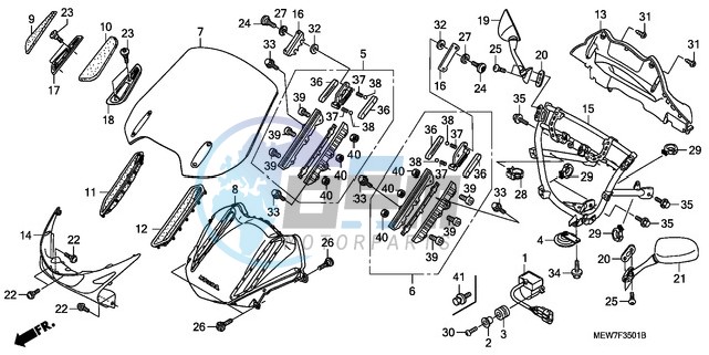 UPPER COWL (NT700V8,A/NT700VA8,A)