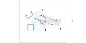 VT750C2 VT750C2 drawing THROW OVER BAG STAY