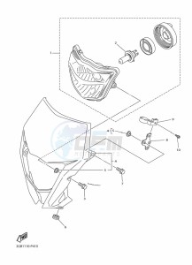 WR250F (2GBM) drawing HEADLIGHT