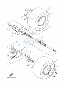 YFZ450R (BW2T) drawing REAR WHEEL