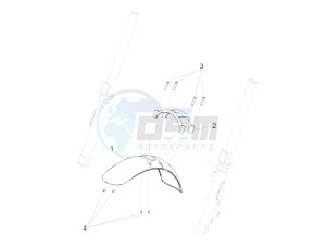 V9 Roamer 850 (EMEA) drawing Front mudguard-Pillar