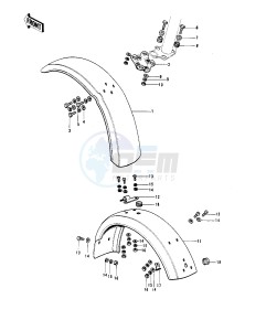 G4 TR (D-E) 100 drawing FENDERS -- 74-75- -