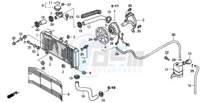 CBF600S drawing RADIATOR (CBF600N/NA)