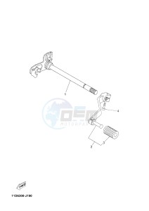 XTZ660Z TENERE (11D9) drawing SHIFT SHAFT