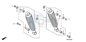 CBF125MB drawing REAR CUSHION