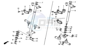 TRX300FW FOURTRAX 300 4X4 drawing STEERING SHAFT