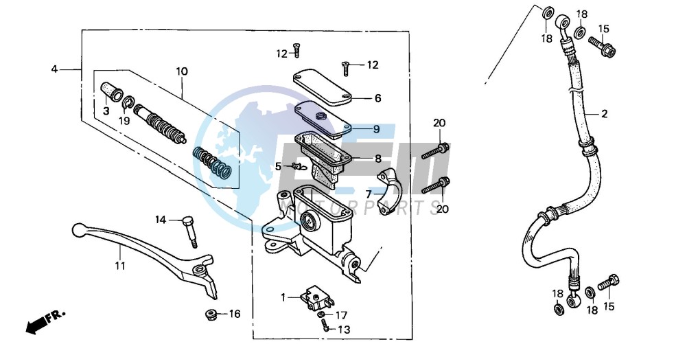 FR. BRAKE MASTER CYLINDER (1)