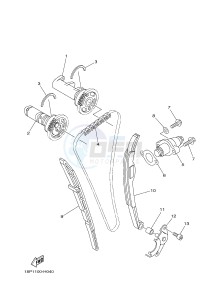 YFZ450R YFZ45YSSH YFZ450R SPECIAL EDITION (BW26) drawing CAMSHAFT & CHAIN