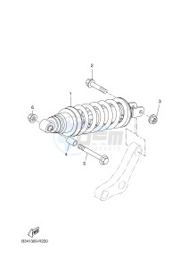 MTM690 XSR700 (B347 B347 B347 B347) drawing REAR SUSPENSION