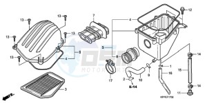 CBR125RW9 Germany - (G / WH) drawing AIR CLEANER (CBR125RW7/RW9/RWA)