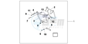 VT750CA9 Australia - (U / SPC) drawing SADDLEBAG MOUNT B