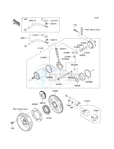 KVF 650 D ([BRUTE FORCE 650 4X4] (D6F-D9F) D8F drawing STARTER MOTOR-- D6F_D7F_D8F- -