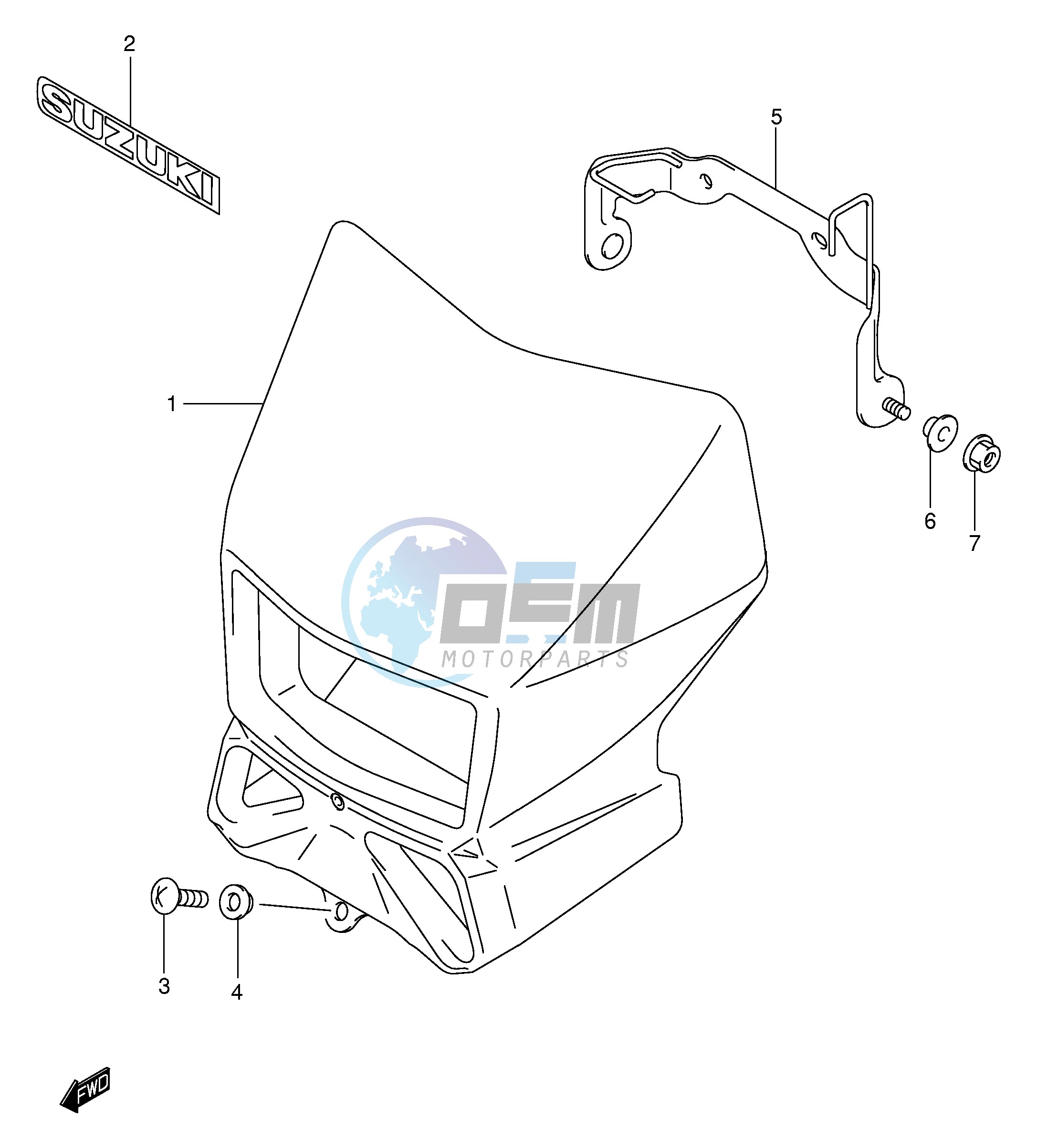 HEADLAMP COVER (MODEL K2 K3 K4 K5)