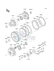 KLF 300 C [BAYOU 300 4X4] (C5-C9) [BAYOU 300 4X4] drawing CLUTCH