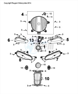 DJANGO 50 4T SPORT drawing LIGHTING