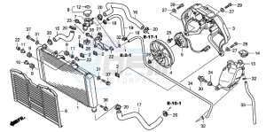 CBF600SA drawing RADIATOR (CBF600S8/SA8/N8/NA8)